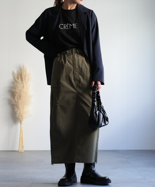 セール】バックスリットロングカーゴスカート（スカート）｜ap