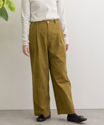 コーデュロイタックワイドパンツ