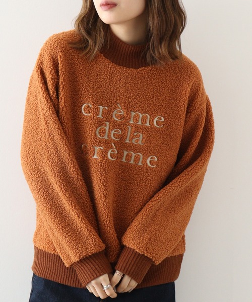 セール】BRODIAEA ボア刺繍プルオーバー（Tシャツ/カットソー