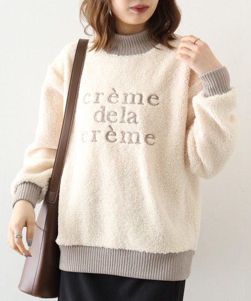 セール】BRODIAEA ボア刺繍プルオーバー（Tシャツ/カットソー