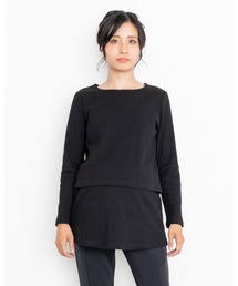 【BREEZE CROSS CLOSET】授乳口付きテレコトップス