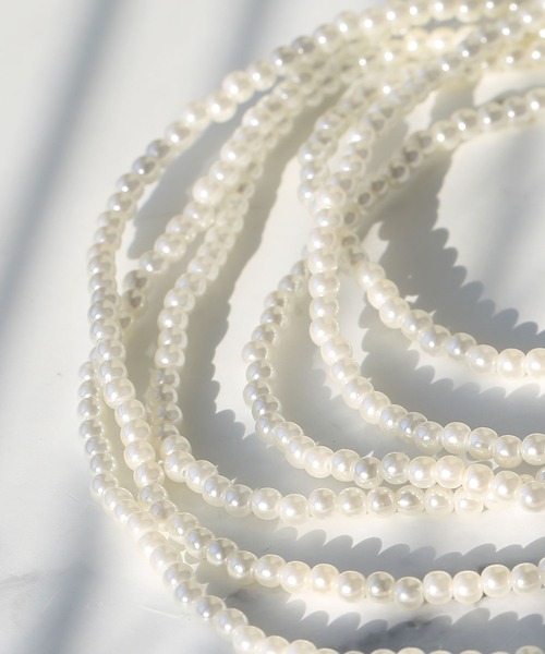 colleca la（コレカラ）の「スーパーロングパールネックレス［300cm］（ネックレス・レディース・ホワイト・ﾌﾘ-）」の6枚目の写真