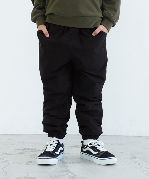 coca(coca)(コカ)の「【WEB限定セール】キッズ 裏フリースジョガーパンツ(スウェットパンツ・キッズ・ベージュ/ブラック・110/120/130/140)」の2枚目の写真