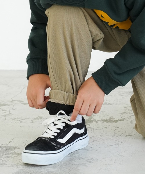 coca(coca)(コカ)の「【WEB限定セール】キッズ 裏フリースジョガーパンツ(スウェットパンツ・キッズ・ベージュ/ブラック・110/120/130/140)」の11枚目の写真