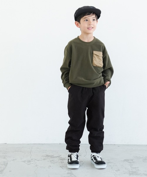 coca(coca)(コカ)の「【WEB限定セール】キッズ 裏フリースジョガーパンツ(スウェットパンツ・キッズ・ベージュ/ブラック・110/120/130/140)」の9枚目の写真