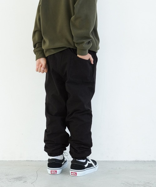 coca(coca)(コカ)の「【WEB限定セール】キッズ 裏フリースジョガーパンツ(スウェットパンツ・キッズ・ベージュ/ブラック・110/120/130/140)」の8枚目の写真