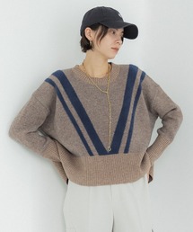 CITY TOKYO | ダブルラインショートニットトップス(ニット/セーター)