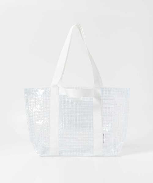 EKAL（エカル）の「TINY GARDEN PRODUCTS　マルチユースクリアバッグ M（トートバッグ・レディース・イエロー系その他/ホワイト系その他・MEDIUM）」の21枚目の写真