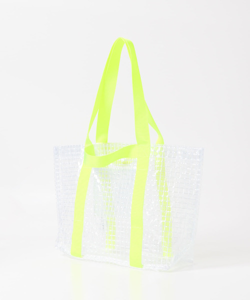 EKAL（エカル）の「TINY GARDEN PRODUCTS　マルチユースクリアバッグ M（トートバッグ・レディース・イエロー系その他/ホワイト系その他・MEDIUM）」の13枚目の写真