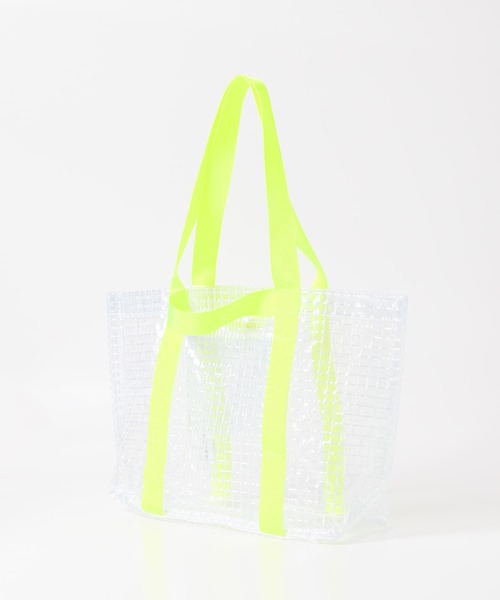 EKAL（エカル）の「TINY GARDEN PRODUCTS　マルチユースクリアバッグ M（トートバッグ・レディース・イエロー系その他/ホワイト系その他・MEDIUM）」の8枚目の写真