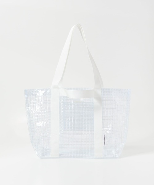 EKAL（エカル）の「TINY GARDEN PRODUCTS　マルチユースクリアバッグ M（トートバッグ・レディース・イエロー系その他/ホワイト系その他・MEDIUM）」の6枚目の写真