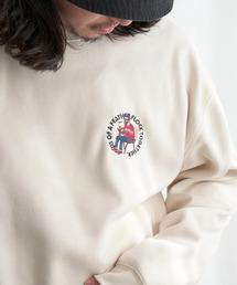 ヒゲボンディング刺繍スウェット