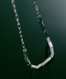 YArKA（ヤーカ）の「【YArKA/ヤーカ】square parts move necklace [LBN6] / スクエアパーツ&長あずきミックスパーツネックレス（ネックレス）」