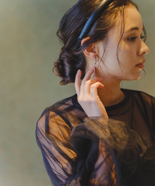 Kastane(カスタネ)の「【fiw.】ループロングイヤリング(イヤリング・レディース・ゴールド/シルバー・FREE)」の8枚目の写真