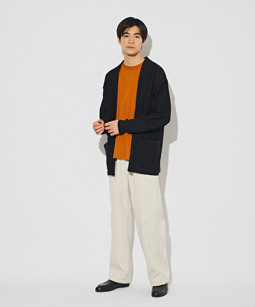 EDIFICE(エディフィス)の「フェイクスエード トレーニングパンツ(その他パンツ・メンズ・アイボリー/ネイビー・MEDIUM/LARGE)」の4枚目の写真