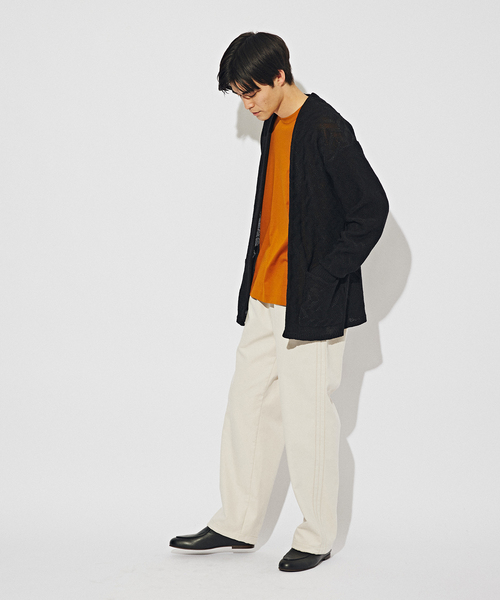 EDIFICE(エディフィス)の「フェイクスエード トレーニングパンツ(その他パンツ・メンズ・アイボリー/ネイビー・MEDIUM/LARGE)」の5枚目の写真