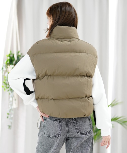ムラサキスポーツ(ムラサキスポーツ)の「【ムラサキスポーツ限定】KOREA/コリア ジャケット ベスト NUZZON VEST NUZZON-2F121-01(ベスト・レディース・ベージュ/ブラック/ホワイト・FREE)」の10枚目の写真