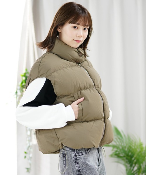ムラサキスポーツ(ムラサキスポーツ)の「【ムラサキスポーツ限定】KOREA/コリア ジャケット ベスト NUZZON VEST NUZZON-2F121-01(ベスト・レディース・ベージュ/ブラック/ホワイト・FREE)」の11枚目の写真
