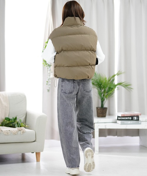ムラサキスポーツ(ムラサキスポーツ)の「【ムラサキスポーツ限定】KOREA/コリア ジャケット ベスト NUZZON VEST NUZZON-2F121-01(ベスト・レディース・ベージュ/ブラック/ホワイト・FREE)」の15枚目の写真