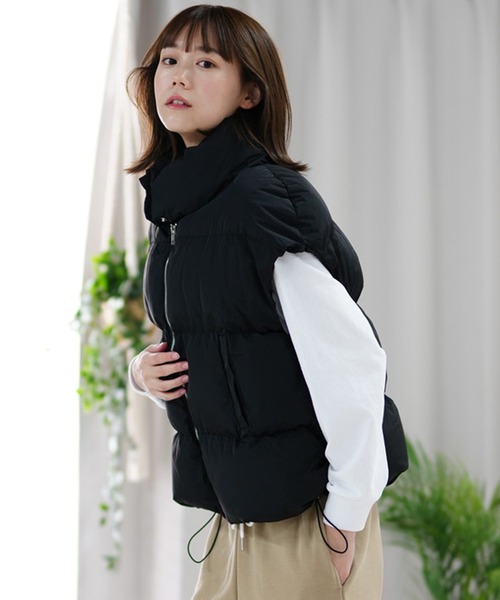ムラサキスポーツ(ムラサキスポーツ)の「【ムラサキスポーツ限定】KOREA/コリア ジャケット ベスト NUZZON VEST NUZZON-2F121-01(ベスト・レディース・ベージュ/ブラック/ホワイト・FREE)」の19枚目の写真