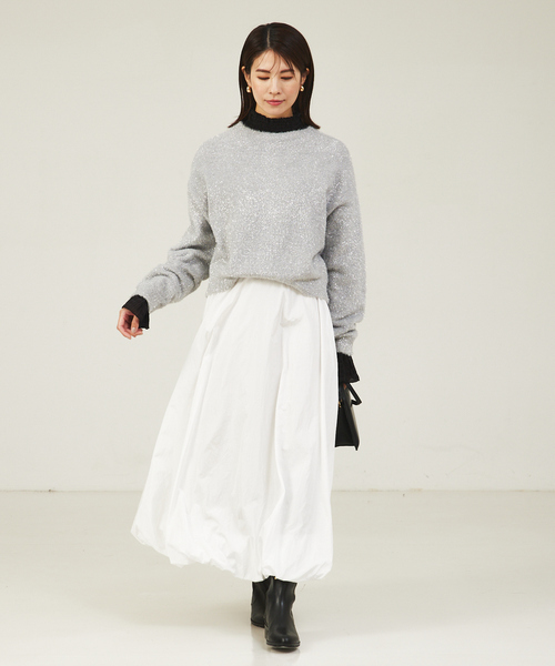 abahouse mavie（アバハウスマヴィ）の「シアーシャーリングブラウス（シャツ/ブラウス・レディース・レモンイエロー/ホワイト/ブラック・フリー）」の4枚目の写真