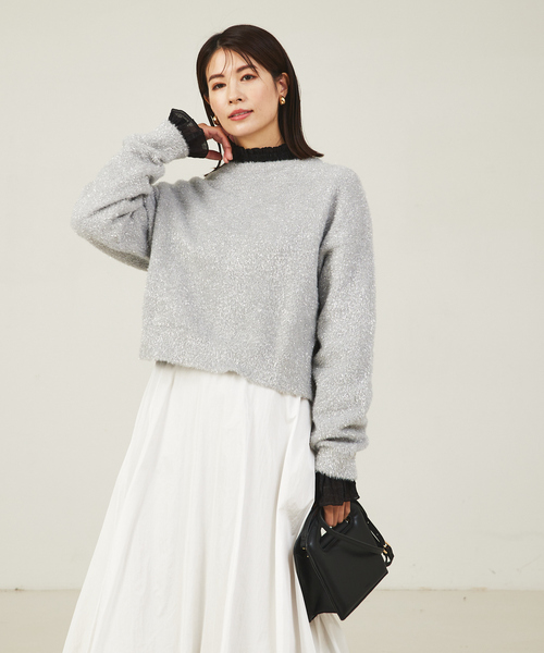 abahouse mavie（アバハウスマヴィ）の「シアーシャーリングブラウス（シャツ/ブラウス・レディース・レモンイエロー/ホワイト/ブラック・フリー）」の5枚目の写真