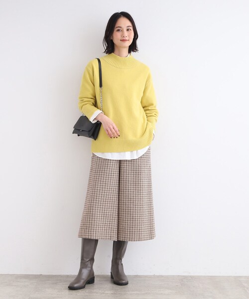 INDIVI（インディヴィ）の「◆【洗える／チェック柄】スカート見えガウチョパンツ（その他パンツ・レディース・ベージュ系1/ブラック系1/ホワイト系4・05/12/19/13/03/38/36/15 /40）」の18枚目の写真