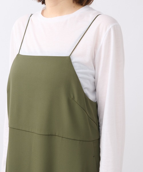 RIVE DROITE（リヴドロワ）の「スクエアキャミワンピース（ワンピース・レディース・ブラック/カーキ・FREE）」の20枚目の写真