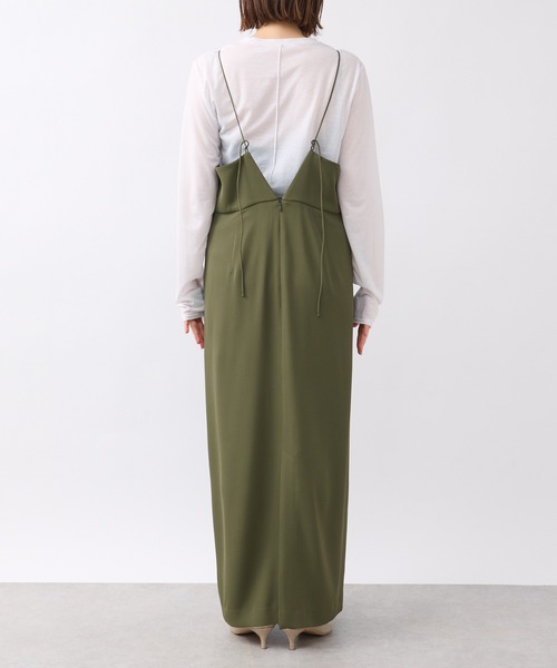 RIVE DROITE（リヴドロワ）の「スクエアキャミワンピース（ワンピース・レディース・ブラック/カーキ・FREE）」の18枚目の写真