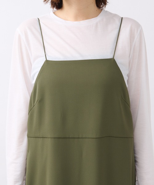 RIVE DROITE（リヴドロワ）の「スクエアキャミワンピース（ワンピース・レディース・ブラック/カーキ・FREE）」の19枚目の写真