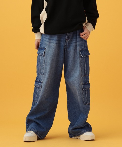 【セール】PBLIM/ポケットカーゴデニム（デニムパンツ）｜PBLIM（ページボーイリム）