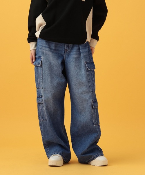 【セール】PBLIM/ポケットカーゴデニム（デニムパンツ）｜PBLIM（ページボーイリム）