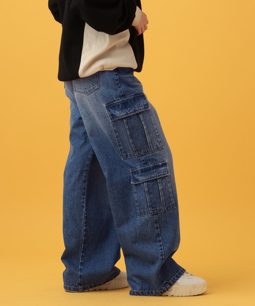 【セール】PBLIM/ポケットカーゴデニム（デニムパンツ）｜PBLIM（ページボーイリム）