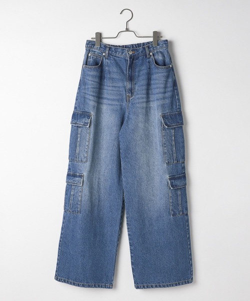 【セール】PBLIM/ポケットカーゴデニム（デニムパンツ）｜PBLIM（ページボーイリム）