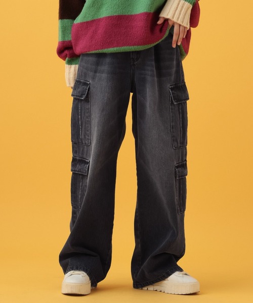 【セール】PBLIM/ポケットカーゴデニム（デニムパンツ）｜PBLIM（ページボーイリム）