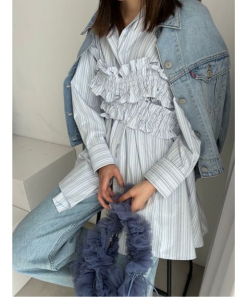 SNIDEL（スナイデル）の「【SNIDEL/Levi's】Ｇジャン（デニムジャケット・レディース・ライトブルー・SMALL/X-SMALL）」の2枚目の写真