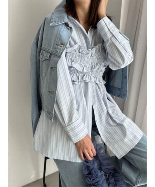 SNIDEL（スナイデル）の「【SNIDEL/Levi's】Ｇジャン（デニムジャケット・レディース・ライトブルー・SMALL/X-SMALL）」の3枚目の写真