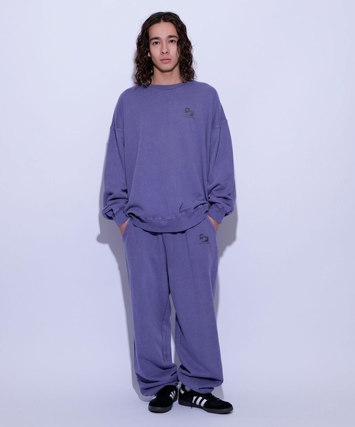 re_k by JUNRED（レクバイジュンレッド）の「re_k by JUNRED / オーバーダイワイドストレートスウェットパンツ（その他パンツ・メンズ・パープル/チャコールグレー/ライトグレー・M/L/S）」の10枚目の写真