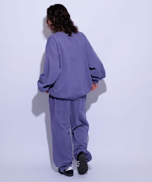 re_k by JUNRED（レクバイジュンレッド）の「re_k by JUNRED / オーバーダイワイドストレートスウェットパンツ（その他パンツ・メンズ・パープル/チャコールグレー/ライトグレー・M/L/S）」の11枚目の写真