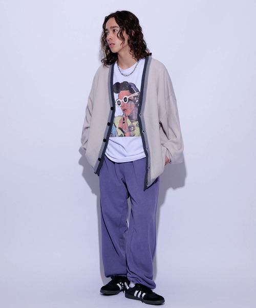 re_k by JUNRED（レクバイジュンレッド）の「re_k by JUNRED / オーバーダイワイドストレートスウェットパンツ（その他パンツ・メンズ・パープル/チャコールグレー/ライトグレー・M/L/S）」の13枚目の写真