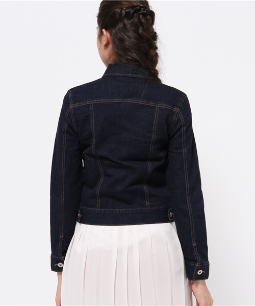 NATURAL BEAUTY BASIC（ナチュラルビューティーベーシック）の「Ｇジャン（デニムジャケット・レディース・ネイビー・MEDIUM/LARGE/SMALL）」の4枚目の写真