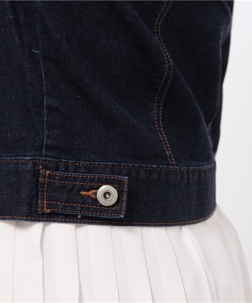 NATURAL BEAUTY BASIC（ナチュラルビューティーベーシック）の「Ｇジャン（デニムジャケット・レディース・ネイビー・MEDIUM/LARGE/SMALL）」の8枚目の写真