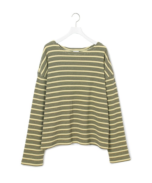 MILLER(ミラー)の「【Miller for ADAM ET ROPE'】別注WAFFLE L/S BORDER TEE(Tシャツ/カットソー・レディース・オフホワイト/グリーン系その他・FREE)」の10枚目の写真