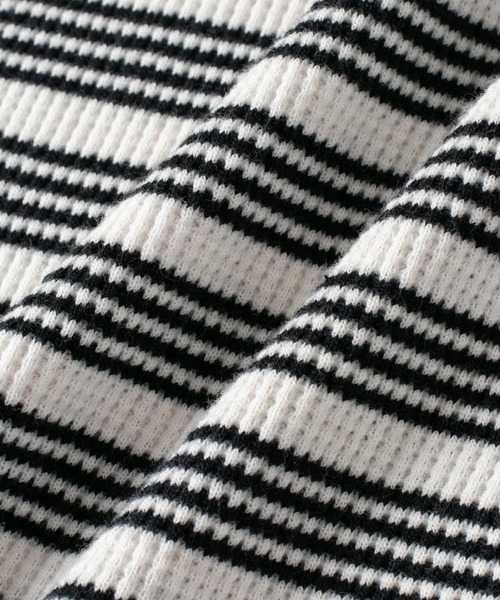 MILLER(ミラー)の「【Miller for ADAM ET ROPE'】別注WAFFLE L/S BORDER TEE(Tシャツ/カットソー・レディース・オフホワイト/グリーン系その他・FREE)」の20枚目の写真