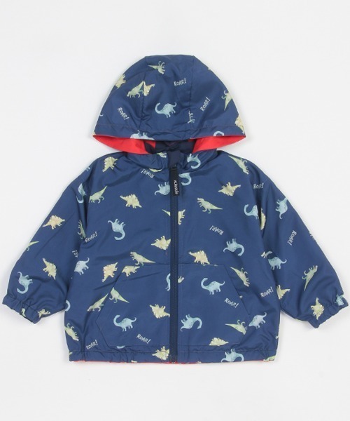 kladskap(クレードスコープ)の「恐竜リバーシブルウィンドブレーカー(マウンテンパーカー・キッズ・レッド/オリーブ・90cm/100cm/110cm/120cm/130cm/80cm)」の17枚目の写真
