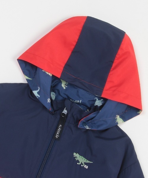 kladskap(クレードスコープ)の「恐竜リバーシブルウィンドブレーカー(マウンテンパーカー・キッズ・レッド/オリーブ・90cm/100cm/110cm/120cm/130cm/80cm)」の15枚目の写真