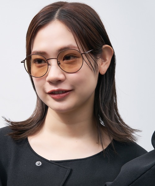 Zoff（ゾフ）の「【WEB限定】ボストン型 サングラス｜メタル