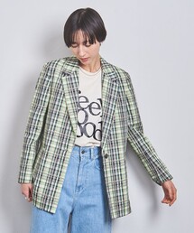 UNITED ARROWS チェック柄 テーラードジャケット 36 UNITED ARROWS（ユナイテッドアローズ）の「チェック テーラード