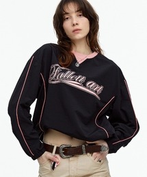 Fallett | A'GEM/9 × .kom 『FALLETT/ファレット』 ART CLUB PIPING TRIM LONG SLEEVE/アートクラブパイピング 長袖Tシャツ(Tシャツ/カットソー)