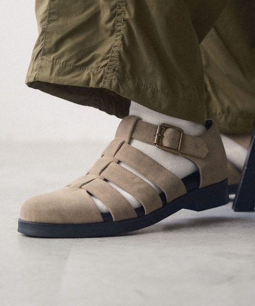 RAGEBLUE(レイジブルー)の「シンセティックレザー/フェイクスウェードグルカシューズ(ドレスシューズ・メンズ・キャメル/ブラック・LARGE/MEDIUM)」の17枚目の写真